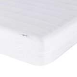  Postelja z vzmetnico kapučino 200x200 cm umetno usnje | Shoptok.si