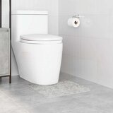 Prostirka protiv klizanja s izrezom za WC Siva 50 x 50 cm PP | shoptok.hr