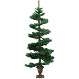  Spiralno osvijetljeno božićno drvce s posudom zeleno 120 cm PVC | shoptok.hr