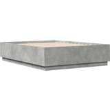  Okvir kreveta boja betona 150x200 cm od konstruiranog drva | shoptok.hr