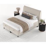 Maison de Rêve Bež tapecirani bračni krevet s prostorom za odlaganje 200x200 cm Pearl – | shoptok.hr