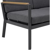 Bessagi Garden Lounge Garnitura Eleonora, Temno Siva, 4-Delni Set | Shoptok.si