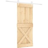  Klizna vrata s priborom za montažu 85 x 210 cm masivna borovina | shoptok.hr