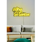 WALLXPERT dekorativna plastična led rasveta why so serious yellow | ePonuda.com