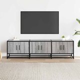 TV ormarić sivi Sonoma 150x35x41 cm Konstruirano drvo i metal | shoptok.hr