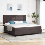  Krevet s opruga kutije Tamno smeđa 200 x 200 cm tkanina | shoptok.hr