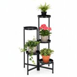 springos metalni stalak za cvijeće s 5 razina, visina 78,5 cm, crni Cijene