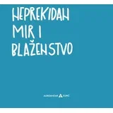 Nalepnica Mir i blaženstvo, 7.5x5.5cm, Plava