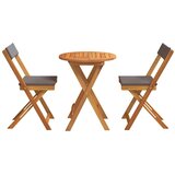  Vrtni set za objed 3 kom. Prirodna nafta Čvrsto drvo akacije | shoptok.hr