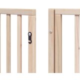 vidaXL Ograda za pse z vrati zložljiva 6 panelov 480 cm topolovina | Shoptok.si
