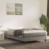Box spring postelja z vzmetnico svetlo siva 120x200 cm žamet, (20727059) Cene