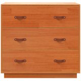  Komoda voštano smeđa 80 x 40 x 75 cm od masivne borovine | Eponuda.com