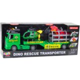 Kamion tegljač za igru sa helikopterom i dinosaurom - zeleni | shoptok.hr