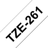 Brother Tze-261 združljiv laminirani trak - 36 mm X 8 metrov črno/bel, (21405963) | Shoptok.si