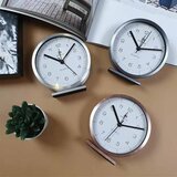 Lowell Okrogla budilka 12cm / srebrna / aluminij, plastika, (21350833) | Shoptok.si