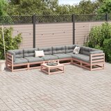  8-dijelni set vrtnih sofa s jastucima masivno drvo duglazije | shoptok.hr