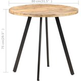  Blagovaonski stol 80 cm od grubog drva manga | shoptok.hr