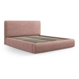 Cosmopolitan Design Ružičasti tapecirani bračni krevet s prostorom za odlaganje s podnicom 140x200 cm Colonel – Cijene