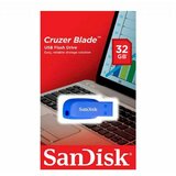Sandisk USB DISK 32GB CRUZER BLADE MODRA, 2.0, moder, brez pokrovčka SDCZ50C-032G-B35BE | Shoptok.si