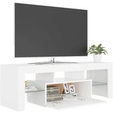 vidaXL TV omarica z LED lučkami bela 120x35x40 cm | Shoptok.si