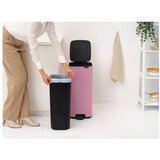 Brabantia Rožnat jeklen koš za smeti s pedalom 30 l Bo – | Shoptok.si