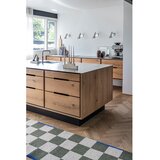 Mette Ditmer Denmark Temno zelen/kremno bel pralen tekač 77x242 cm Square – | Shoptok.si