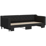 vidaXL dnevni krevet na razvlačenje crni 80 x 200 cm od tkanine | shoptok.hr