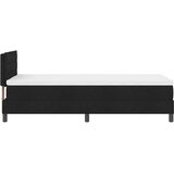  s opruga kutije s uzglavljem Crna 100 x 200 cm tkanina | shoptok.hr