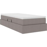  Krevet s madracem i skladištem Sivo-smeđa 90 x 200 cm Poliester | shoptok.hr
