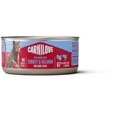 Carnilove Cat Adult konzerva, pate - puran in losos - 100 g 100 g | Shoptok.si
