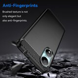 Techsuit Carbon Silicone ovitek za Honor X7b – črna | Shoptok.si