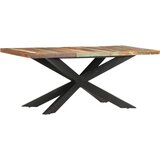  Blagovaonski stol od masivnog obnovljenog drva 180 x 90 x 76 cm | shoptok.hr