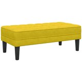  Klupa s jastukom Žuta 113 x 57 x 39 cm Baršun | shoptok.hr