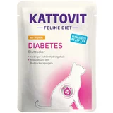 Kattovit Feline Diabetes/Gewicht 24 x 85 g - Piščanec