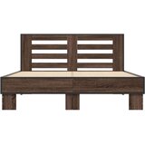 Okvir kreveta boja hrasta 120x200 cm konstruirano drvo i metal | shoptok.hr
