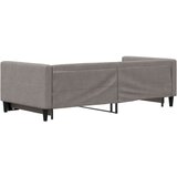  Dnevni krevet na razvlačenje smeđesivi 90 x 200 cm od tkanine | shoptok.hr