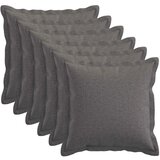  Jastuk s jastukom HOUTEN 6 kom. Svjetlosiva Umjetni lan - Svjetlosiva 30 x 30 cm 6 | shoptok.hr
