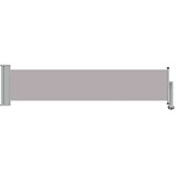 vidaXL Zložljiva stranska tenda za teraso 60x300 cm siva | Shoptok.si