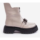 S. BARSKI Women's Glossy Zip-up Boots D&A | Shoptok.si