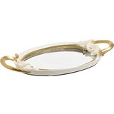  TACNA OGLEDALO 42*23CM GOLD BIJELO | Eponuda.ba
