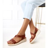 Gemre Brown wedge sandals Verkado | Shoptok.si