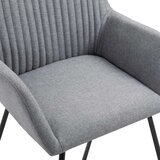  Blagovaonske stolice od tkanine 4 kom svjetlosive | shoptok.hr
