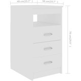  Radni stol bijeli 140 x 50 x 76 cm od iverice | shoptok.hr