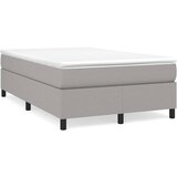 vidaXL Box spring postelja z vzmetnico svetlo siva 120x190 cm blago Cene