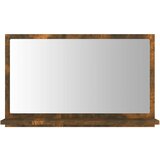  Kupaonsko ogledalo boja dimljenog hrasta 60x10,5x37 cm drveno | Eponuda.ba