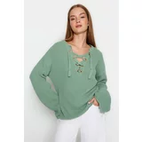 Trendyol Mint Oversize Knitwear Sweater