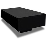 Furnova Klubska Mizica Visok Sijaj Črne Barve, (21915266) | Shoptok.si