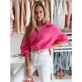 DStreet Koszula damska oversize muślinowa MUSLINEA fioletowa | shoptok.hr
