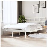  Posteljni okvir bel iz borovine 140x190 cm | Shoptok.si