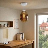 Brilagi LED plafonski luster R GLASS 1xE27/60W/230V prečnik 17cm bela/zadimljeno bež | Eponuda.com